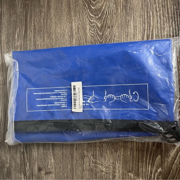 Acrodo Waterproof Dry Bag 20L Dark Blue NEW Beach Hiking Camping Boating - Picture 7 of 8